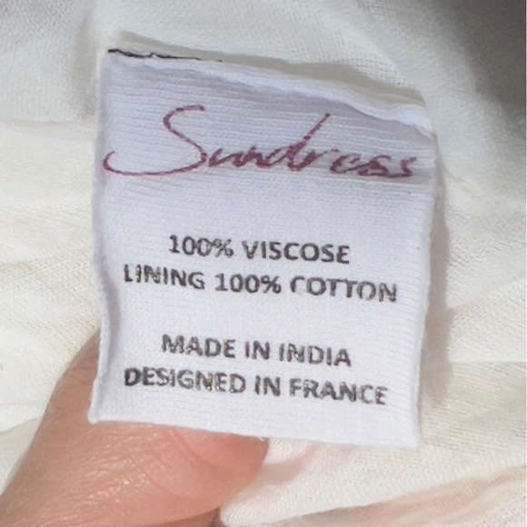 Sundress Chicago Bora Bora sequin embellished Maxi Dress side slits Sz L/XL - Picture 9 of 12